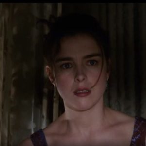 Scene in The Sixth Sense. Anna Crowe is making a shocked expression to Vincent, shown offscreen.